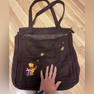 Disney Winnie the Pooh Brown Tote Bag